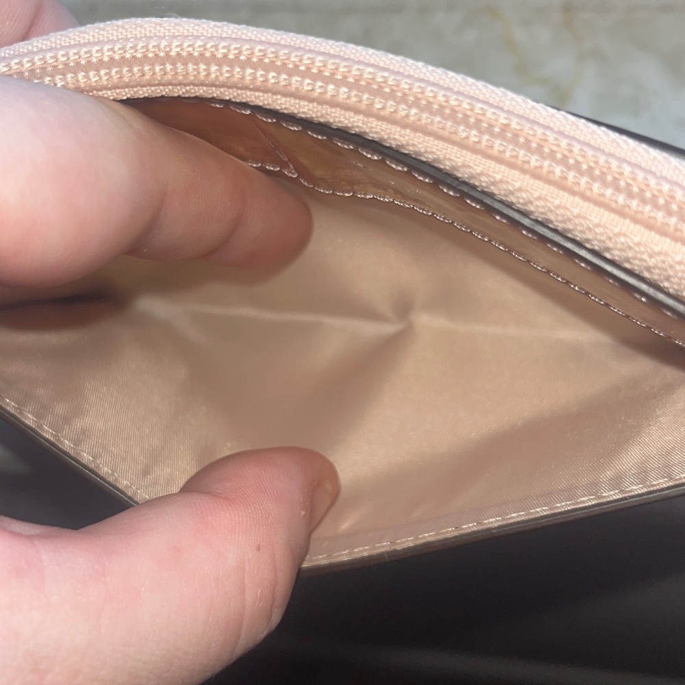 Coach East/West Mirror Rose Gold Metallic Wristlet - Picture 4 of 10